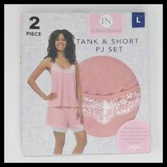 Flora Nikrooz Tank & Short Lounge Pajamas Set Pink - Picture 5 of 6
